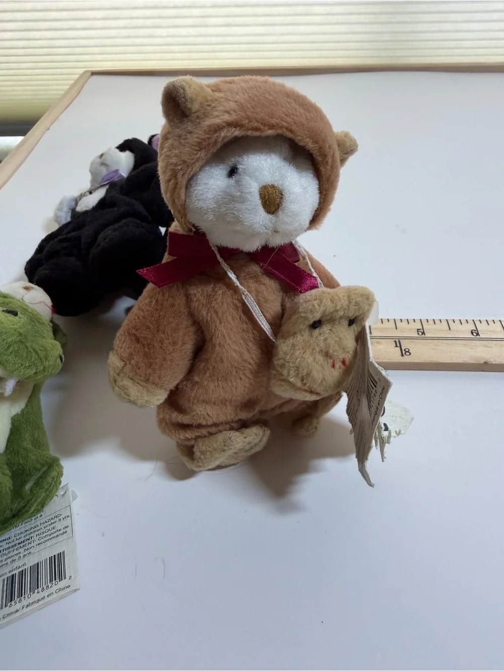 Wee Bear Village Plush by Ganz Small Pets Set. Alligator. Cat. Bear